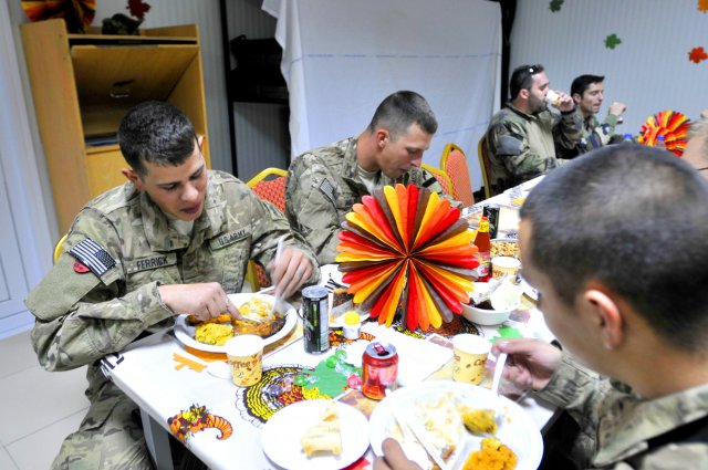 US military Thanksgiving